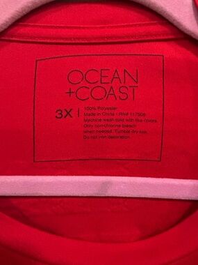Ocean + Coast Men's Long Sleeve Tee - Red